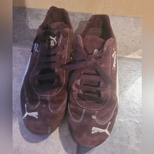 Puma Speedcat suede women's size 8 brown  sneakers